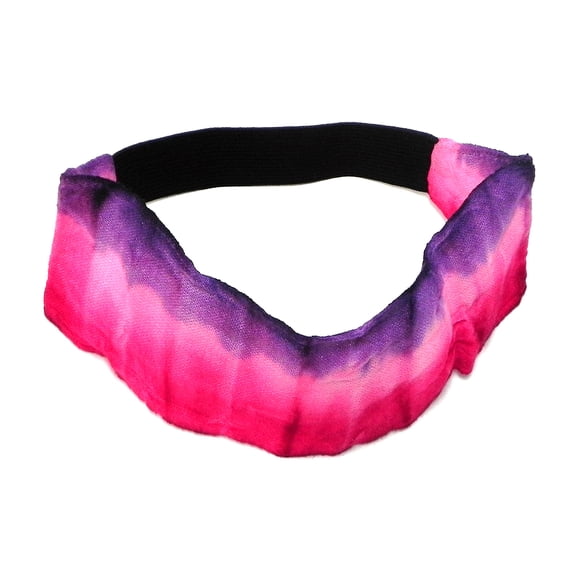 Multicolored Tie Dye Cotton Wide Elastic Strap Headband Bandana - Womens Hippie Fashion Handmade Gifts Boho Accessories