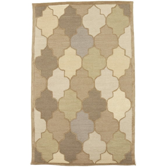 Multicolored Trellis 5X8 Hand-Tufted Modern Rug