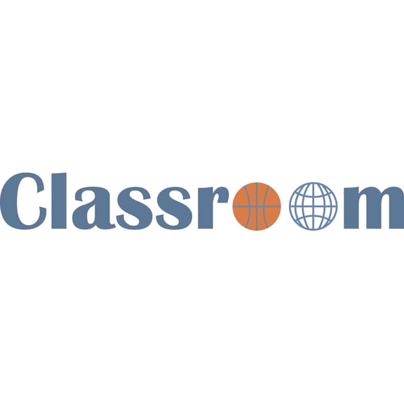 Multicolored Vinyl Art Basketball Ball & Globe Grid Decoration Vinyl Adhesive Kids Nursery Daycare Wall Decal - 3" x 20" Home School Study Room Removable Lettering Art Classroom Word Wall Sticker
