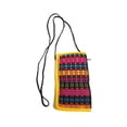 thumbnail image 1 of Multicolored Woven Striped Cushioned Soft Eyeglasses Pouch Sunglasses Holder with Strap Handmade Bag, 1 of 4