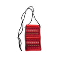 thumbnail image 1 of Multicolored Woven Striped Cushioned Soft Eyeglasses Pouch Sunglasses Holder with Strap Handmade Bag, 1 of 4
