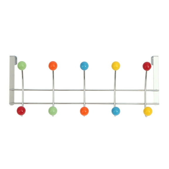 Multicolors Over Door Hanger 10 Hooks Stainless Steels Over Door Storage Hooks Hanger for Coat Towel Robe Purse Keys