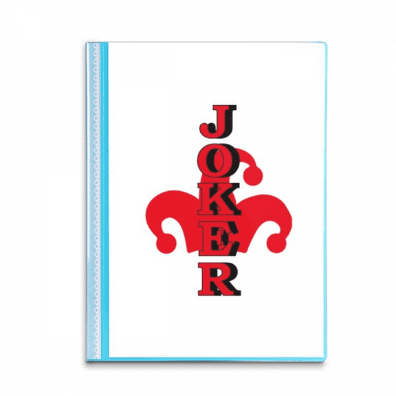 Multicolour Playing Card Joker Book Sheet Protectors Portfolio Binder Folder