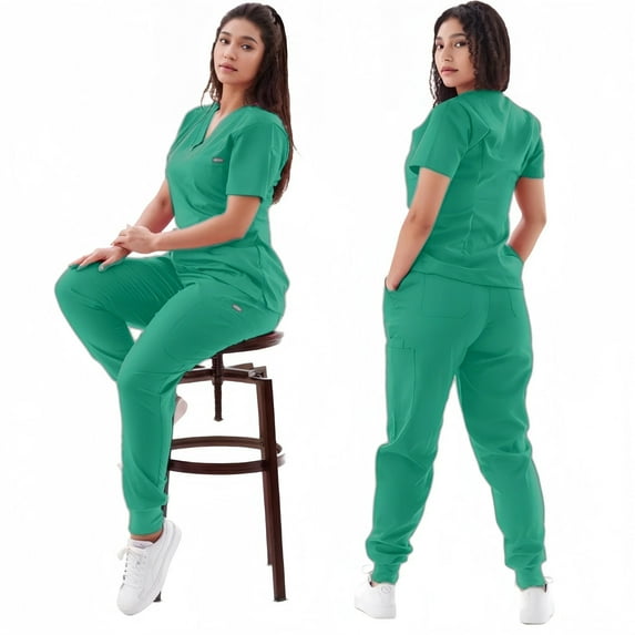 Multicolour Suit Nurse Scrubs Set Medical Clinical Clothes Doctor Nursing Uniforms