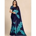 thumbnail image 1 of Multicoloured Floral Pure Georgette Block Print Saree - 17842868, 1 of 6