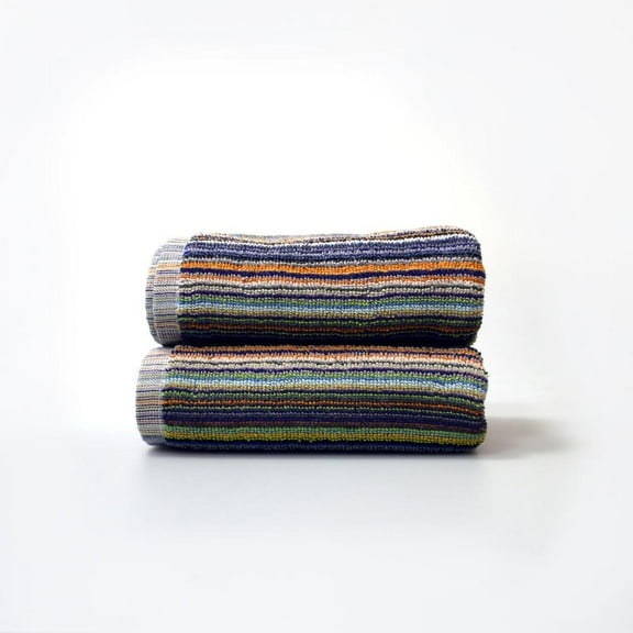 Multicoloured Recycled Cotton Towels - Quick Dry & Lightweight