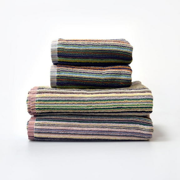Multicoloured Recycled Cotton Towels - Quick Dry & Lightweight