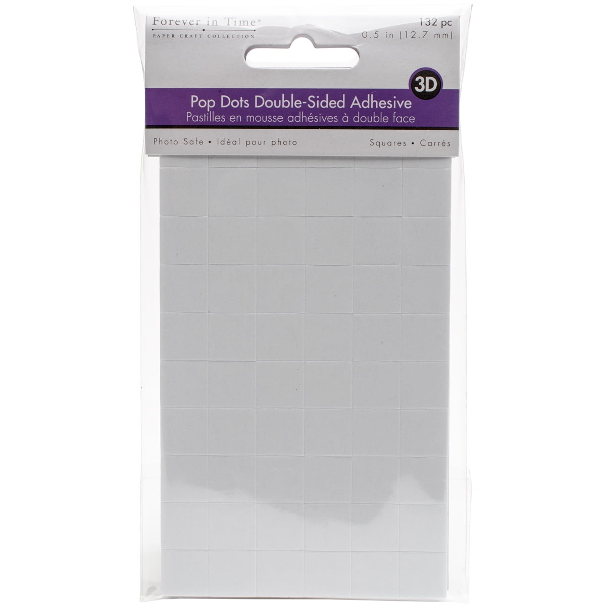 Multicraft 3D Pop Dots DualAdhesive Foam Mounts 162 Per Pkg .5 inch