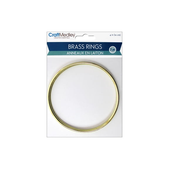 Multicraft Brass Rings 4" 2pc