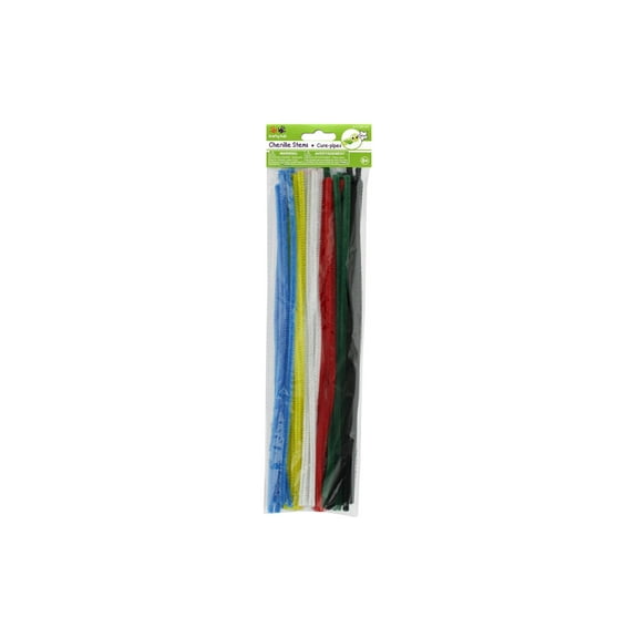 Multicraft Chenille Stem 6mmx30cm Multi 40pc