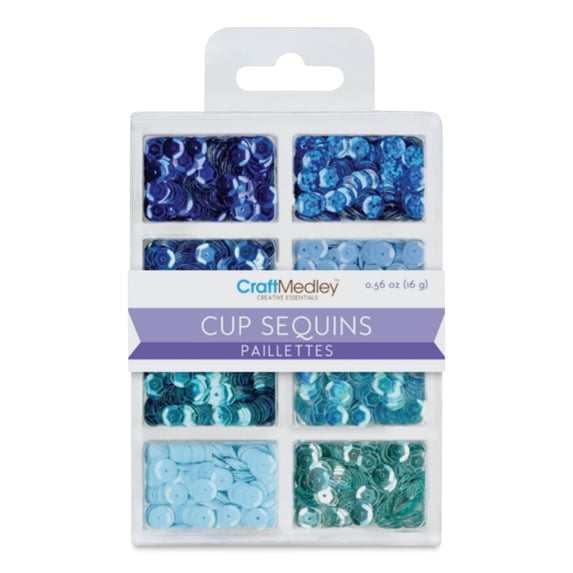 Multicraft Imports 7mm Cup Sequins Rhythm 'N Blues, 0.56-Ounce