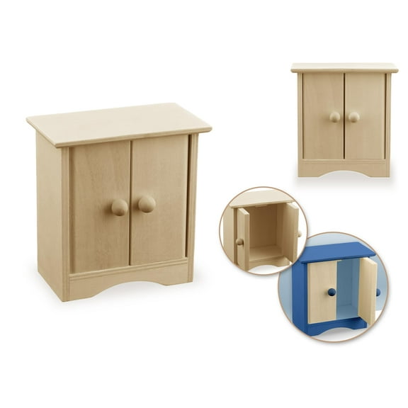 Multicraft Mini DIY Cabinet Wood Craft, 3.9-inch Height