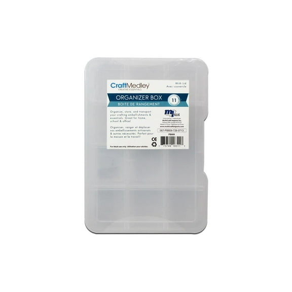 Multicraft Organizer Box w/Lid 7x3.75x2"