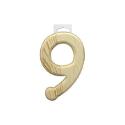 Multicraft Wood Number Bevel Cut 6 Natural 9