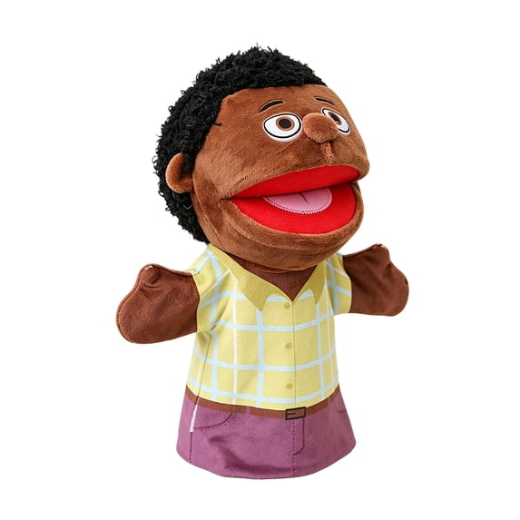 Multicultural Hand Puppets for Kids - 8 Pack with Movable Mouth, Bulk Soft Plush Puppets for Kids Ages 4-8, for School Home Theater Shows, Teachers Classroom Supplies