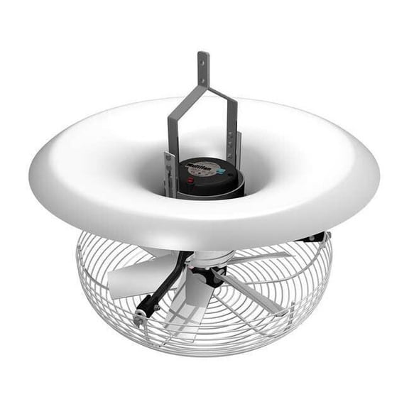 Vertical Recirculation Fan, 16 in Blade Dia, 8 Blades, Variable Speeds, 120V AC