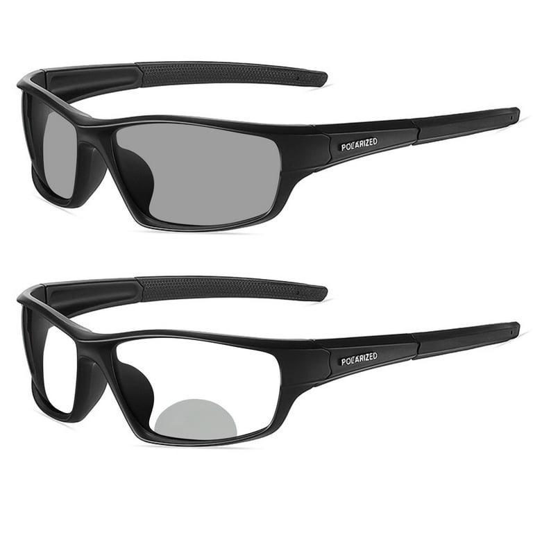 Multifocal Bifocal Reading Glasses Men's Adjustable Vision Sun