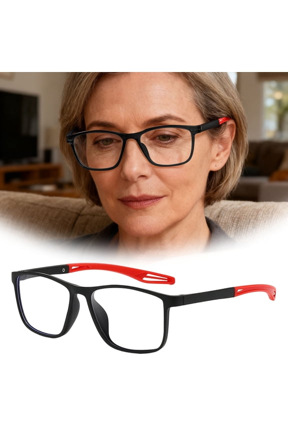 Multifocal Progressive Presbyopia Glasses Blue Light Blocking Intelligent Auto-Adjusting Eyewear Lightweight Flexible Frame Reading Glasses for Daily Use Screen Time Outdoor Activities
