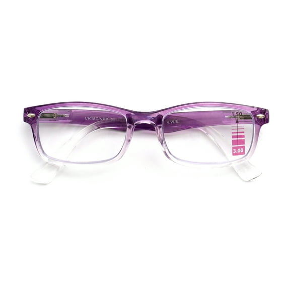 Multifocal Progressive Reading Glasses For Men Women - Anti-Reflective Coating Readers - Half Power On Top +3.00