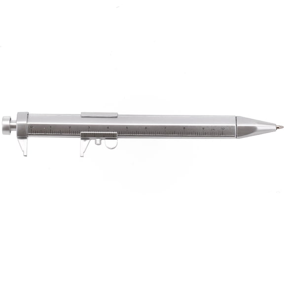 Multifunction 0.5Mm Gel Ink Pen Vernier Caliper Roller Ball Pen Stationery 2Pcs Black