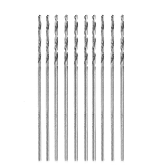 Multifunction 10Pcs Tiny Micro HSS 0.8mm Straight Shank Twist Drilling Bit