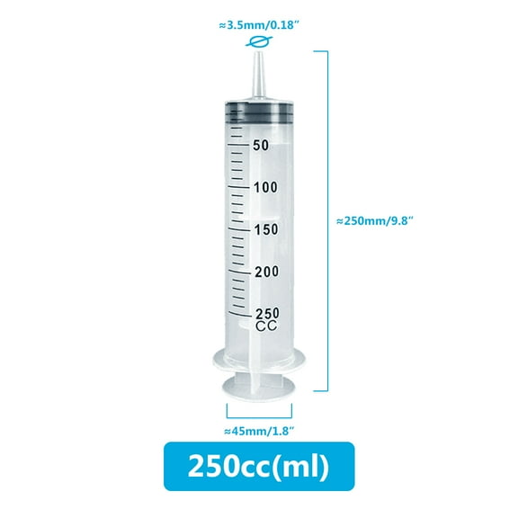 Multifunction 100ml-550ml Syringe Large Capacity With 100cm Hose Pump Measuring Washable Injector For Pet Feeding Oil Glue Fluid