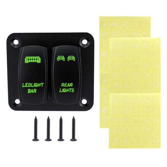 Multifunction 12V 24V Car 2 Gang/3 Gang Rockers Switches Panel with LED Indicators for Enhances Vehicle Lighting Control