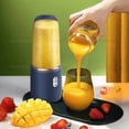 thumbnail image 1 of Multifunction 2 Cups Portable Fruit Juicer Blender 6 Blade Juice Mixer Mini Ice Blender USB Charging Wireless Juice Extractor, 1 of 9