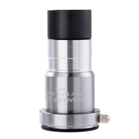 Multifunction 2X Barlow Lens Metal Lens Lightweight 2X Barlow Lens Magnifier Lens for Family Entertainment & Educational