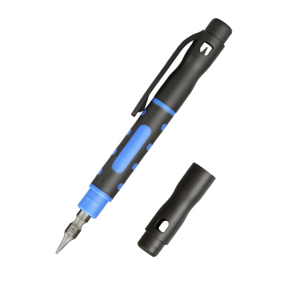 Multifunction 4 in 1 Pen Styles Screwdriver with Tips Double Ended Crossing Flathead Tips Pocket Screwdriver