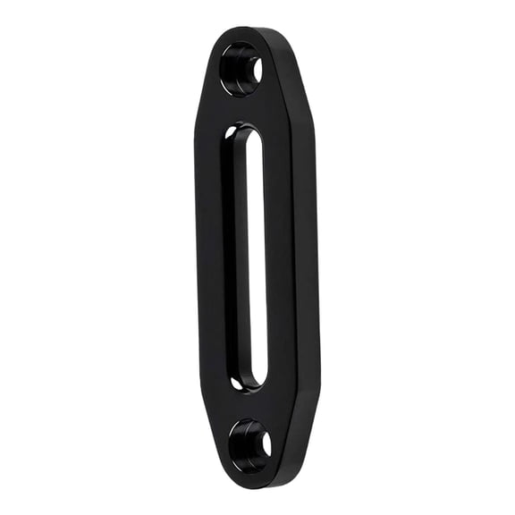 Multifunction 6 Inch Black Billet Aluminum Hawse Fairlead with Installation Accessories Upgrades for Synthetic Winch rope