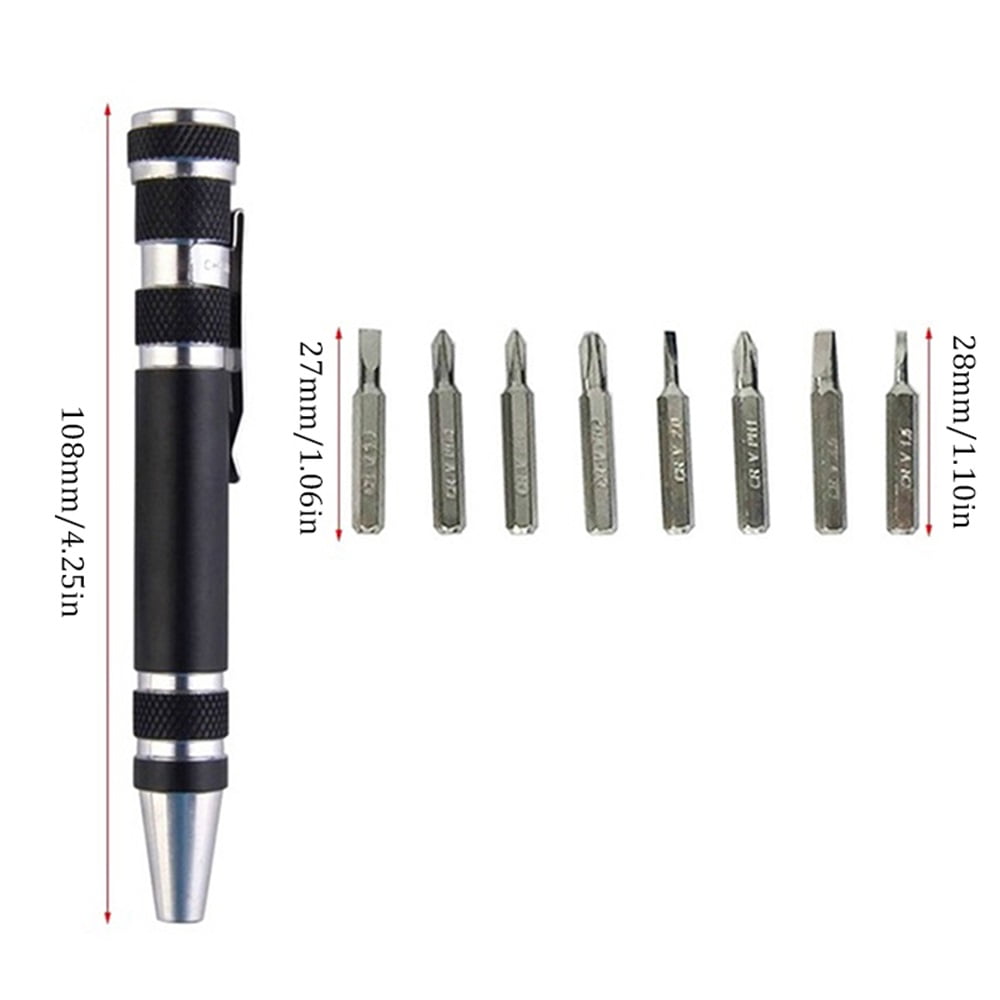 Multifunction 8 In 1 Pocket Precision Mini Screwdriver Pen Mobile phone
