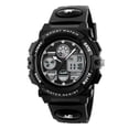 thumbnail image 1 of Multifunction Alarm Waterproof Digital Watch with Analog Display, Rubber Strap, LED Backlight, Water Resistance for Outdoor Activities and Sports,Black, 1 of 4