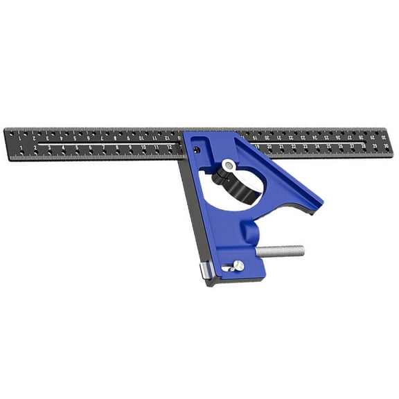 Multifunction Aluminum Combination Square with Holes & Positioning Features
