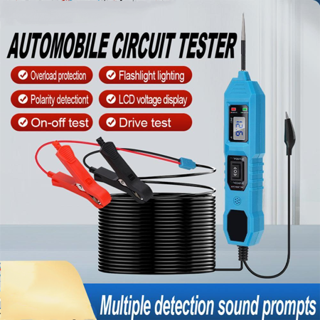 Multifunction Automotive Circuit Tester, 6-24V AC/DC , Component Activated Electrical Tester, Digital Display Short Circuit Finder for Continuity Testing