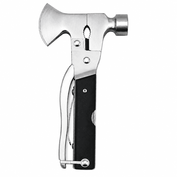 Multifunction Axe Tool, Stainless Steel Portable Outdoor Hammer Tool, 6.89 x 3.54 x 1.38 Inch Compact Camping Utility Tool with Comfortable Handle for Outdoor Use