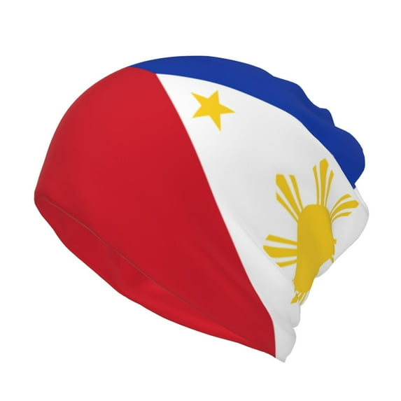 Multifunction Beanie Hat Philippines Flag Beanie Hat Scarf Stretch Skull Cap For Women Men