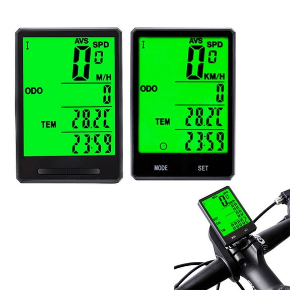 Multifunction Bike Computer Bicycle Computer 2.8 Inch Large Screen Accurate Readings Easy To Operate Long Backlight Night Riding Style C Wired