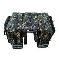 Multifunction Bike Trunk Bag Saddle Rack Bag Pannier Bike Rear Green