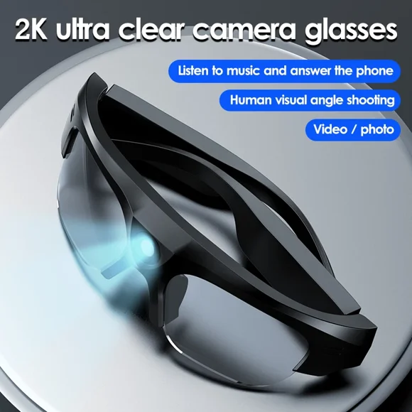 Multifunction Bluetooth Smart Glasses Camera, 2k Photo Video Recording, Music/call/sports/travel/driving/business Sunglasses