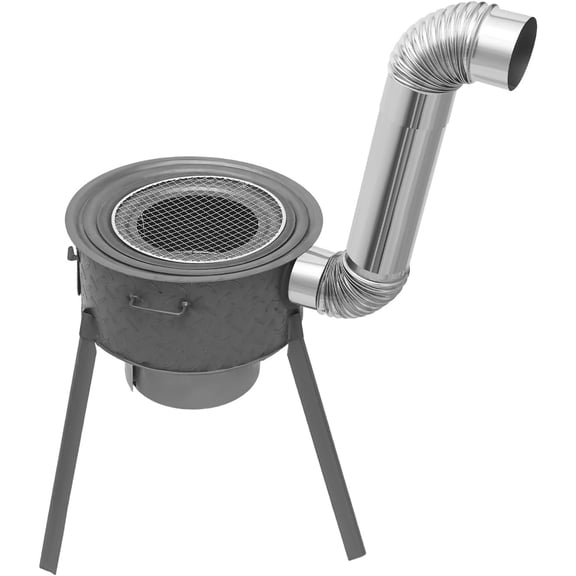 Multifunction Camping Stove with Chimney Design | Detachable & Portable, For Camping, Backyard, Outdoor Cooking, Off Grid Living Supplies