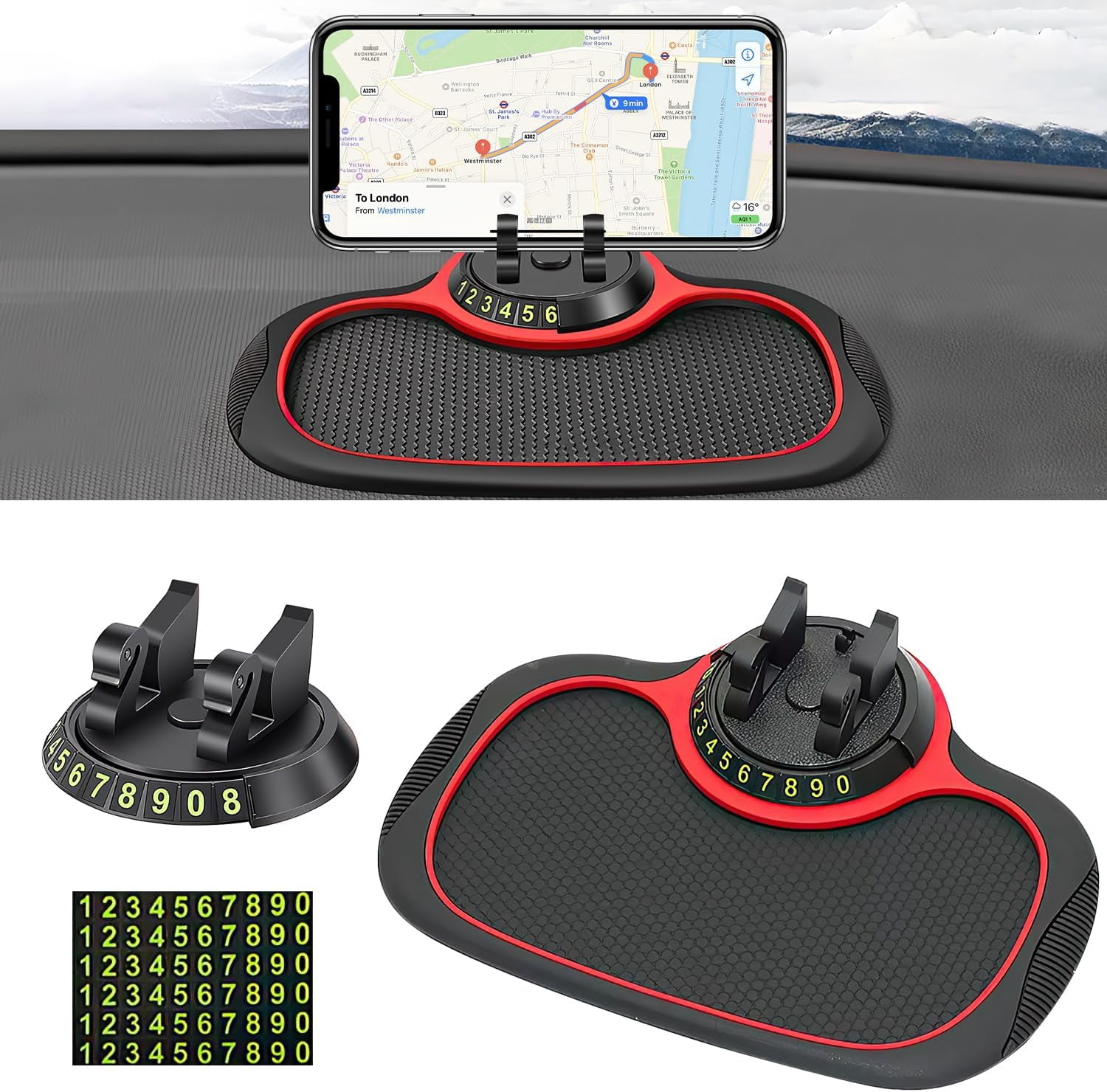 Multi-Functional Car Anti-Slip Mat Auto Phone Holder Non Slip Sticky Anti Slide Dash Phone Mount Silicone Dashboard Car Pad Mat 242