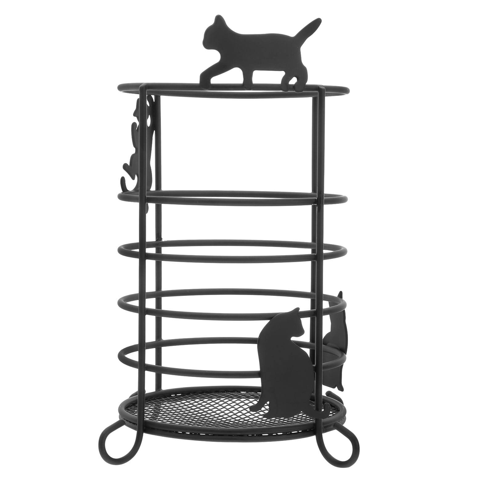 Multifunction Cat Silhouette Pen Container Small Iron Art Chopsticks