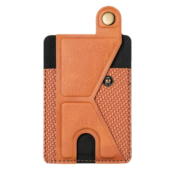 Multifunction Cell Phone Card Holder Folding Stand Universal Adhesive Mobile Phone Wallets Stick On Portable Card Clip Bracket