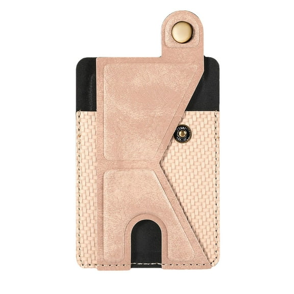 Multifunction Cell Phone Card Holder Folding Stand Universal Adhesive Mobile Phone Wallets Stick On Portable Card Clip Bracket