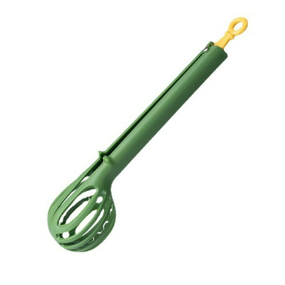 Multifunction Clip Spaghetti Spoon - Egg Serving Utensil and Salad Tongs - Plastic Handheld Cooking Tool for Kitchen