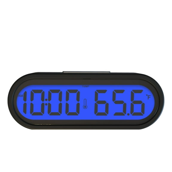 Multifunction Clock Car Dashboard Mounted Electronic Clock Backlight Digital Clock with Time Date Temperature Display