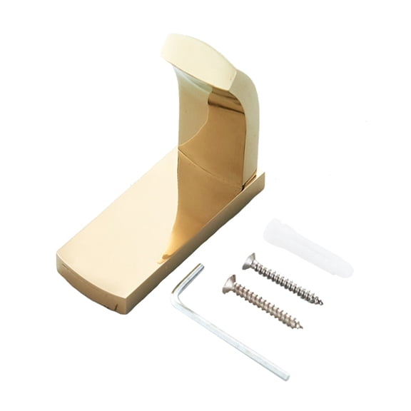 Multifunction Coat Hooks Gold Brass Robe Hanger Heavy Duty Decorative Wall Hooks Hats Keys Holder Easy to Install