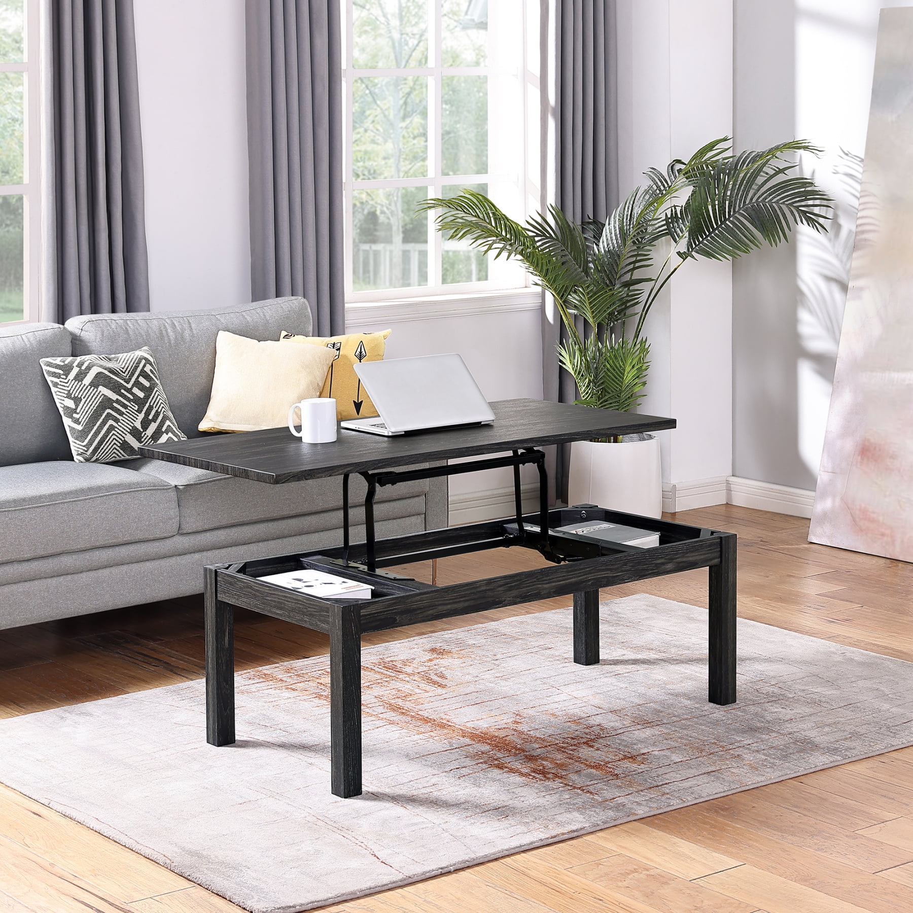 Multifunction Coffee Table, Lift Top Coffee Tables for Living Room ...
