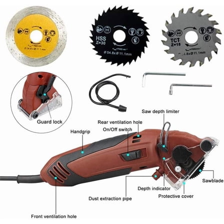 Multifunction Corded Mini Circular Saw Machine Set